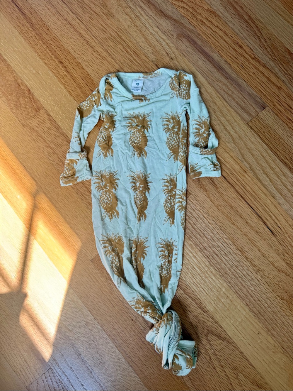 Kate Quinn Pineapple Print Sleep Sack with Mustard Accents